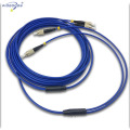 FC / UPC-FC / UPC câble optique blindé de fibre st-mtrj, fibre de simplex, G652D, veste de PVC, diamètre de 3mm